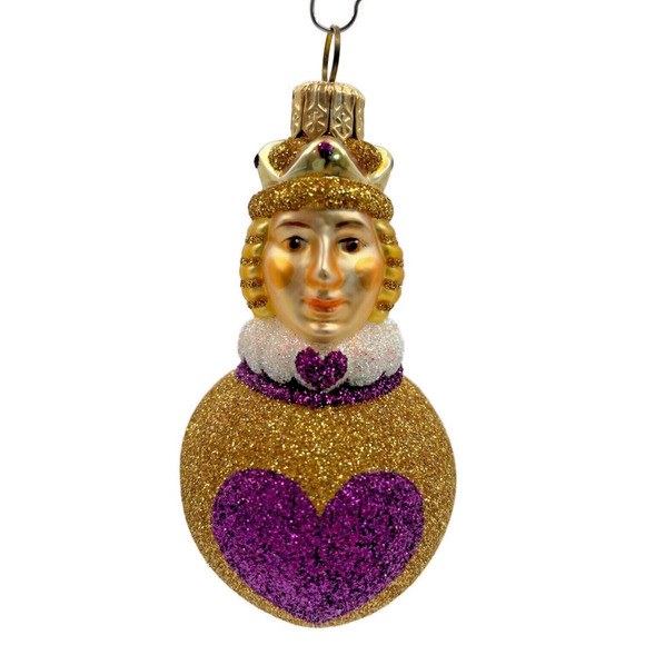Patricia Breen Miniature Queen of Hearts Fuchsia Valentines Christmas Ornament - Picture 1 of 10